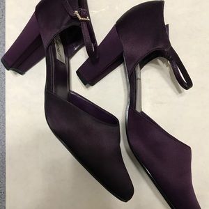 ☂️ELEGANT PURPLE EGGPLANT SPARKLE SHOES SIZE 10W